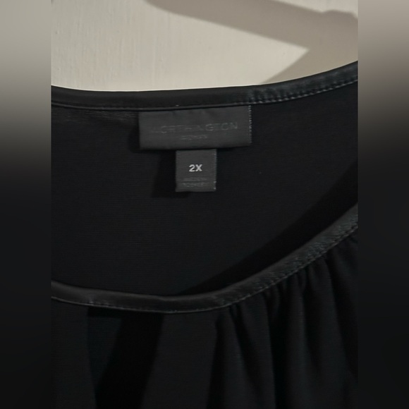 Worthington Plus Womens Keyhole Neck 3/4 Sleeve 
 Blouse - Picture 3 of 3